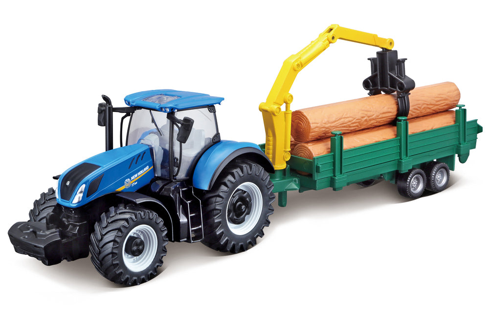 N.H. T7.615 traktor med træløfter 10 cm