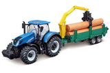 N.H. T7.615 traktor med træløfter 10 cm