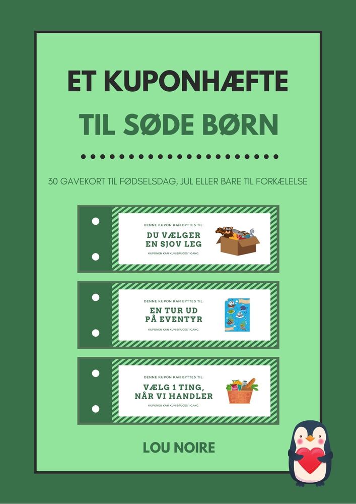 Et kuponhæfte til søde børn