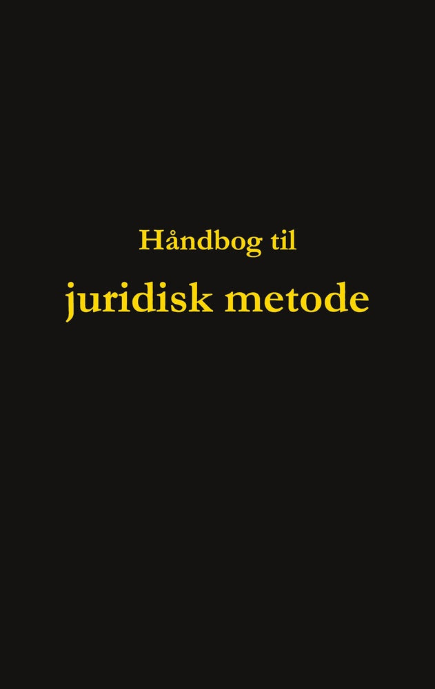 Håndbog til juridisk metode