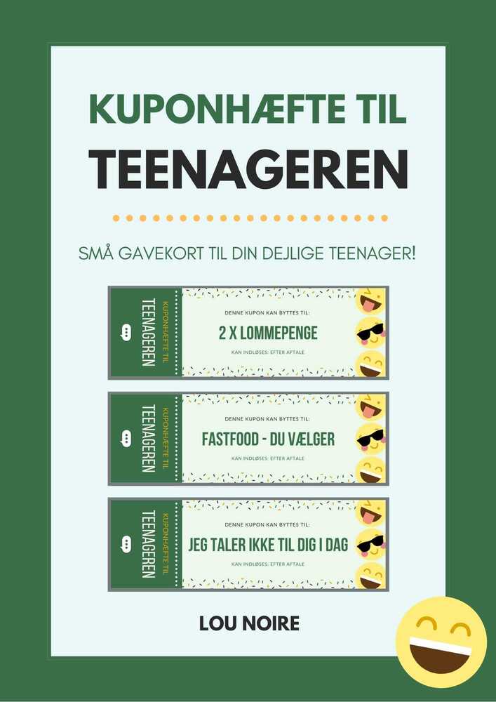 Kuponhæfte til teenageren - grøn