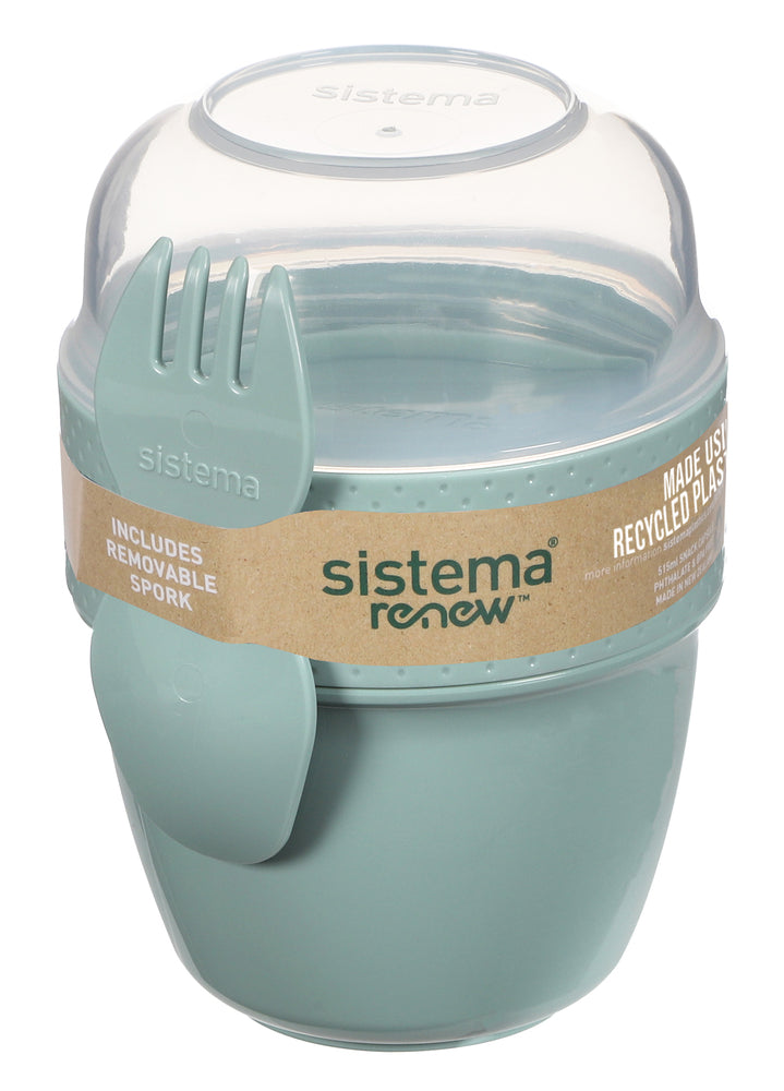 SISTEMA Renew OPBEVARING Snack Capsule 515ml. Ass blå/mint
