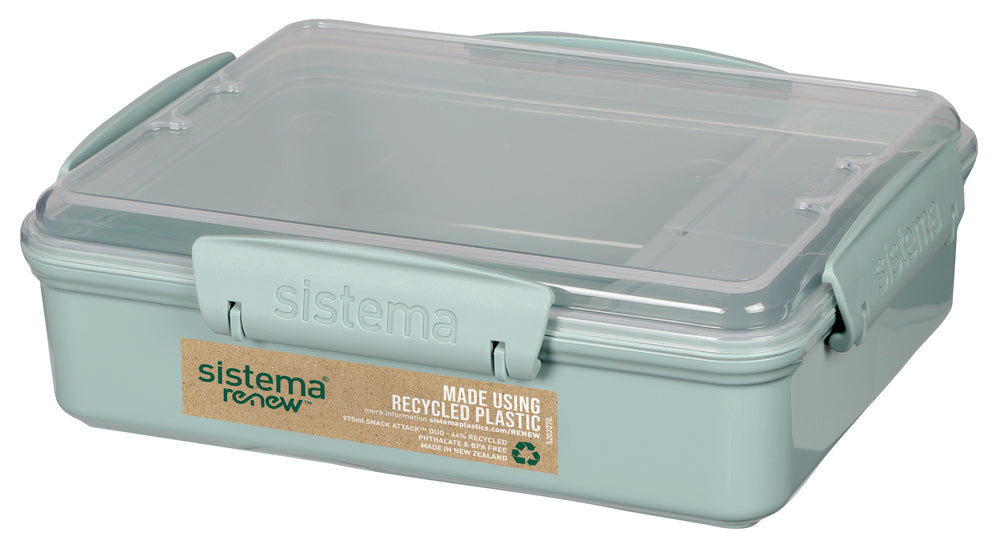 SISTEMA Renew OPBEVARING Snack Attack Duo 975ML. Ass