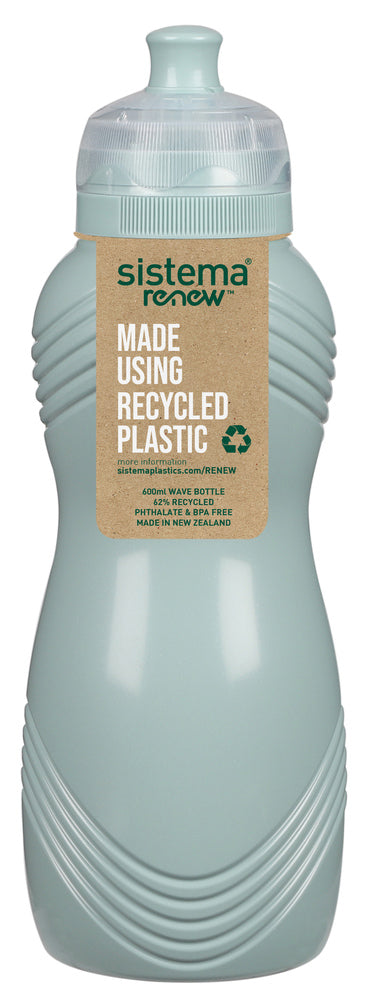 SISTEMA Renew DRIKKEFLASKE Gripper 800ml. Ass Blå/mint