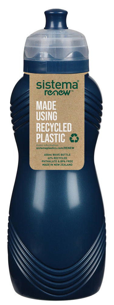 SISTEMA Renew DRIKKEFLASKE Gripper 800ml. Ass Blå/mint