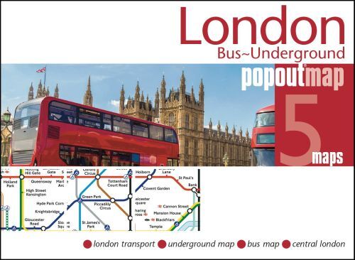 London + Bus & Underground Popout Map