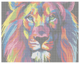 Diamond Art lærred løve 40x50 cm