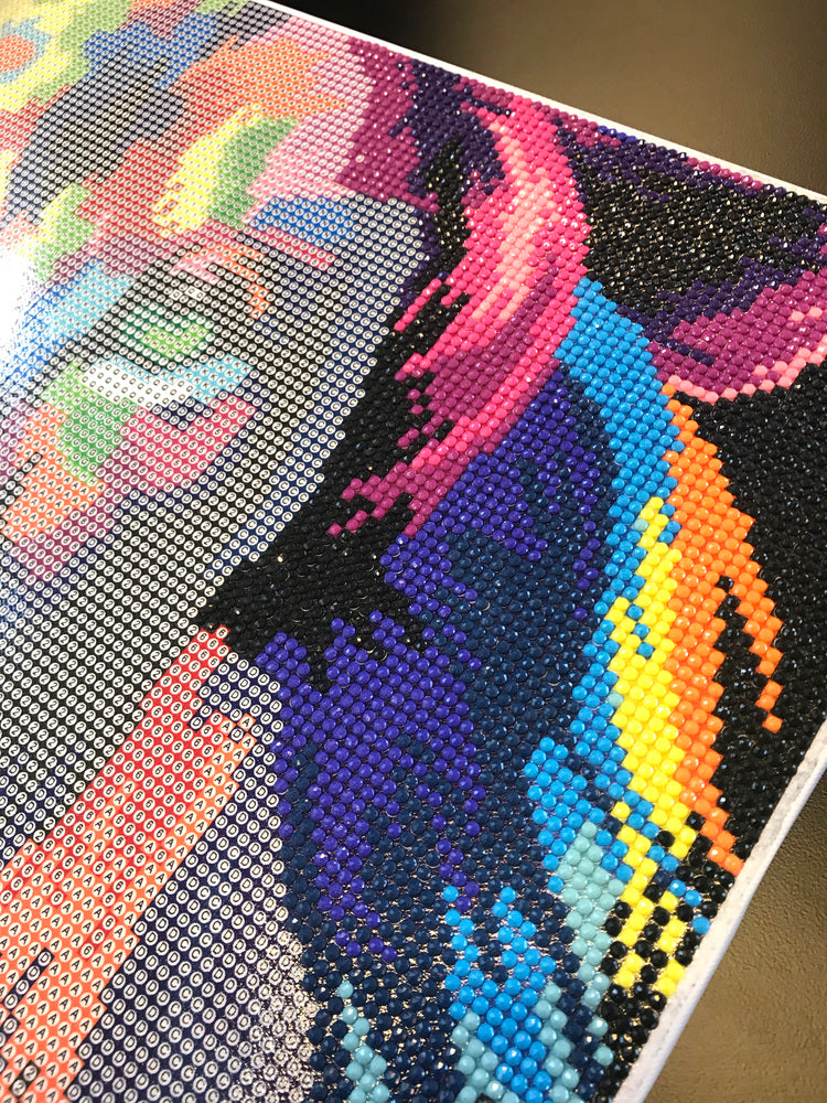 Diamond Art lærred løve 40x50 cm