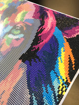 Diamond Art lærred løve 40x50 cm