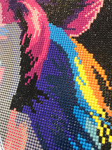 Diamond Art lærred løve 40x50 cm