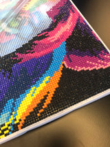 Diamond Art lærred løve 40x50 cm