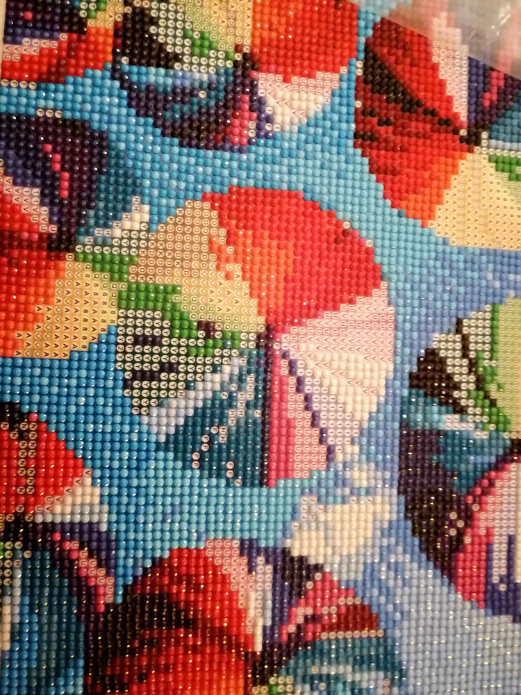 Diamond Art lærred paraplyer farver 20x30 cm