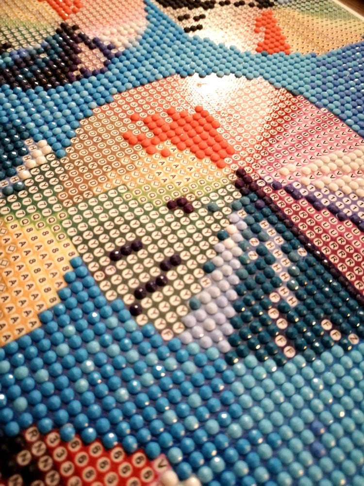 Diamond Art lærred paraplyer farver 20x30 cm