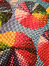 Diamond Art lærred paraplyer farver 20x30 cm