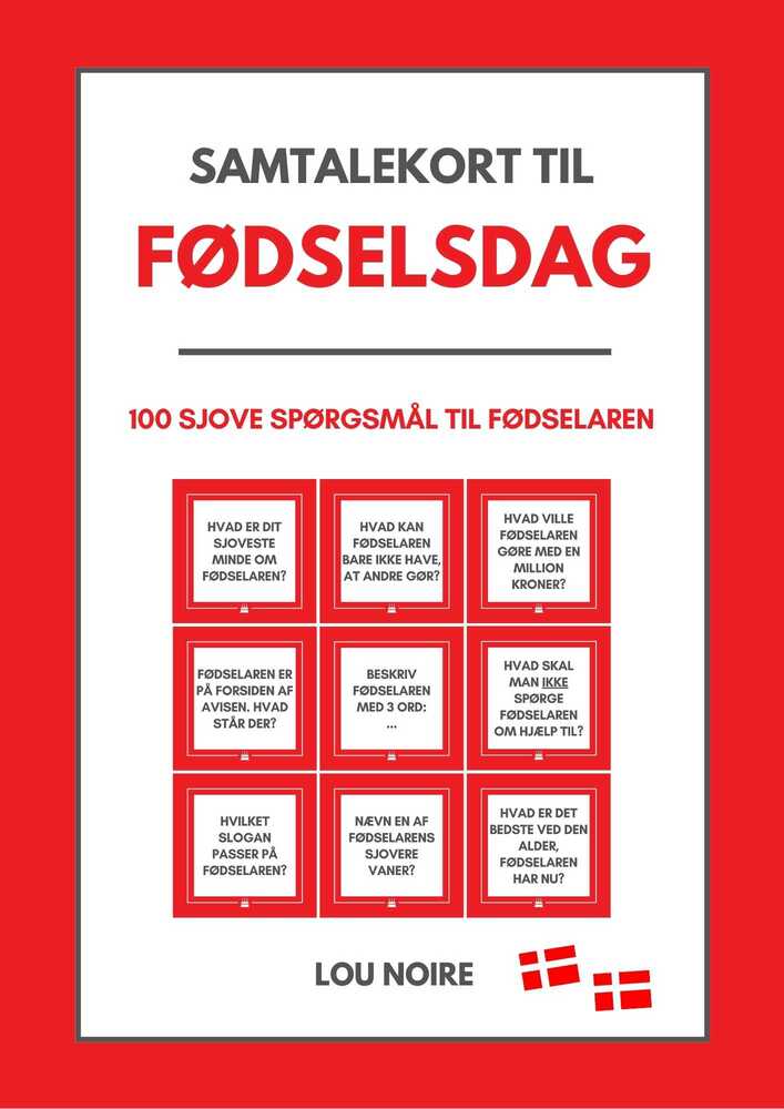 Samtalekort til fødselsdag