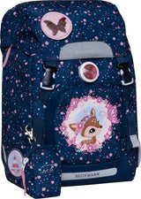 Skoletaske Beckmann classic forest deer blue 22 liter