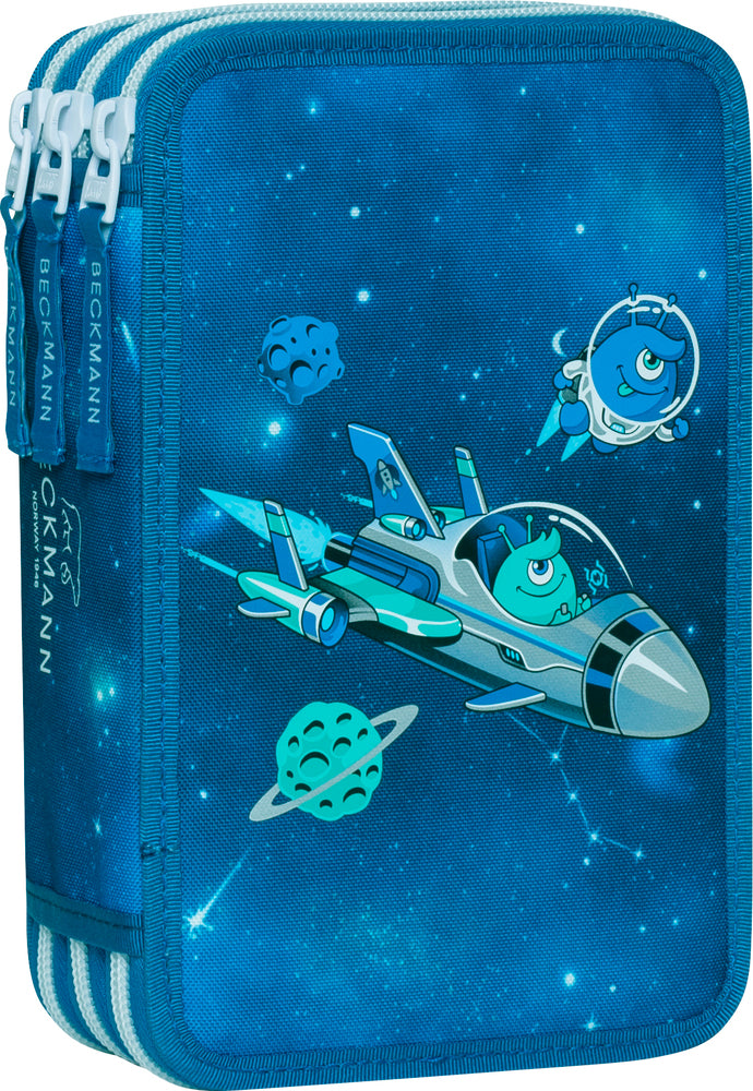 Penalhus Beckmann Triple Galaxy m/indhold