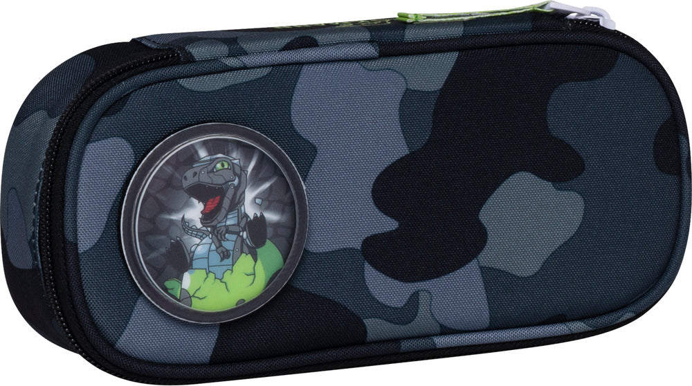 Penalhus Beckmann ovalt camo rex u/indhold