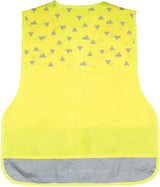 Refleksvest Beckmann gul børnestørrelse m/velcro