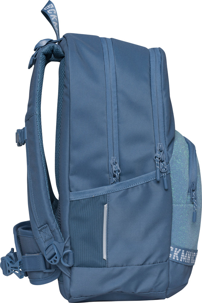 Skoletaske Beckmann mellemtrin Sport Junior Blue Glitter 30L