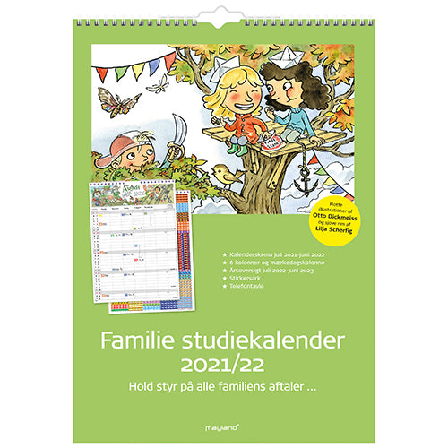 SKOLEÅRSKALENDER 21/22 MAYLAND A3 OTTO DICKMEISS STICKERS