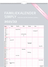 SKOLEÅRSKALENDER FAMILIE 21/22 MAYLAND SIMPLY 6 PERSONER