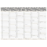 STUDIEKALENDER 21/22 MAYLAND A4 KARTON 2X6 MÅNEDERS OVERSIGT