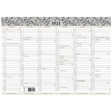 STUDIEKALENDER 21/22 MAYLAND A4 KARTON 2X6 MÅNEDERS OVERSIGT