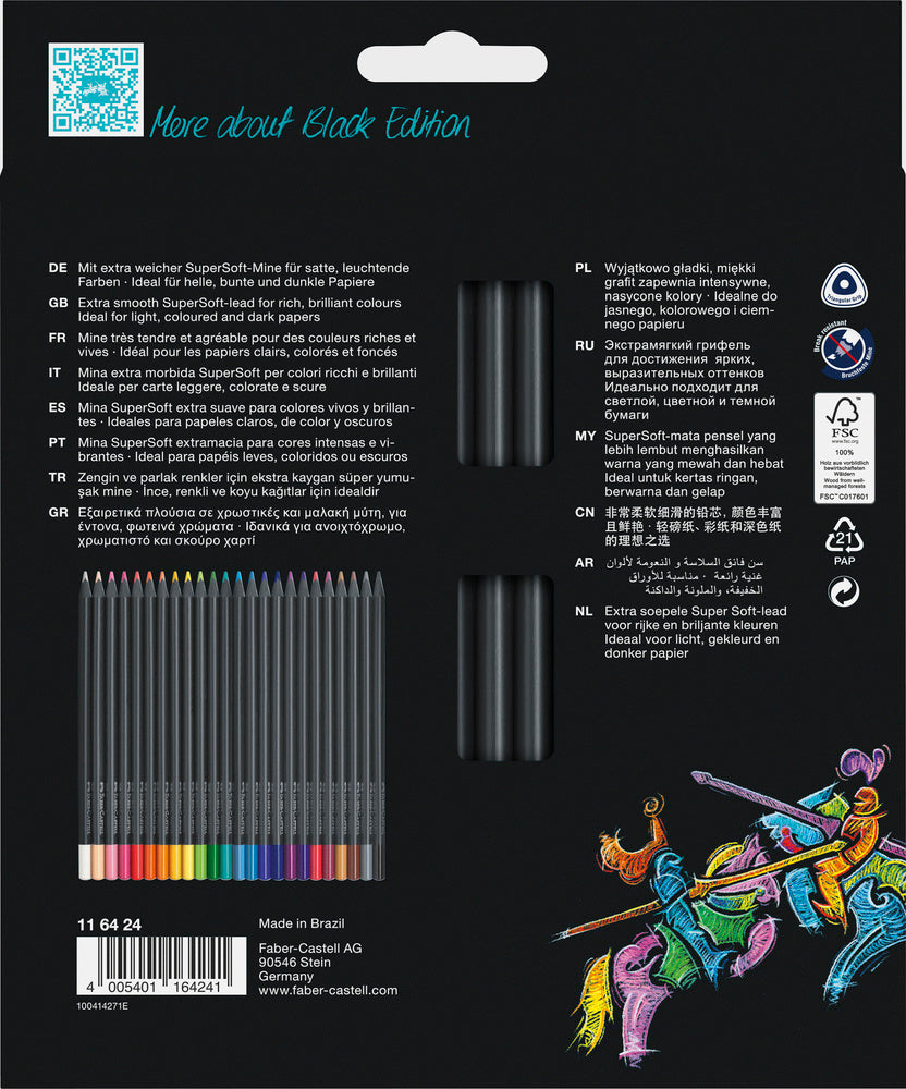 D2 Farveblyant black edition Faber-Castell