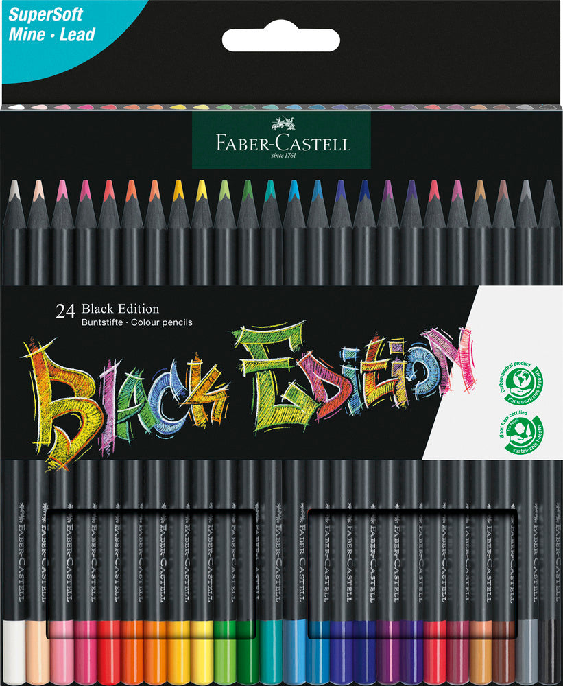 D2 Farveblyant black edition Faber-Castell