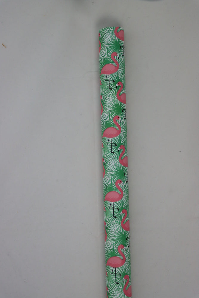 Bogbind/gavepapir flamingo/blade/striber 70cmx2m 80 g