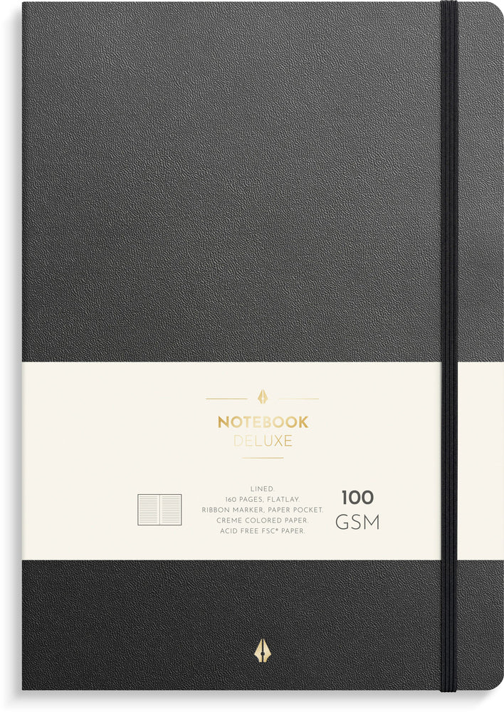 NOTESBOG DELUXE B5 BLACK