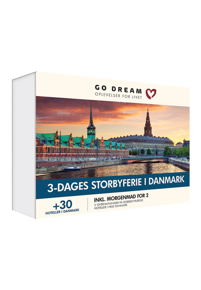 GO DREAM 3 dages storbyferie i Danmark inkl. morgenmad