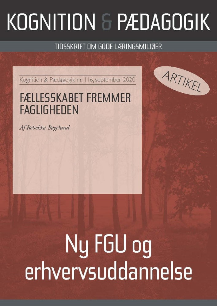 Fællesskabet fremmer fagligheden
