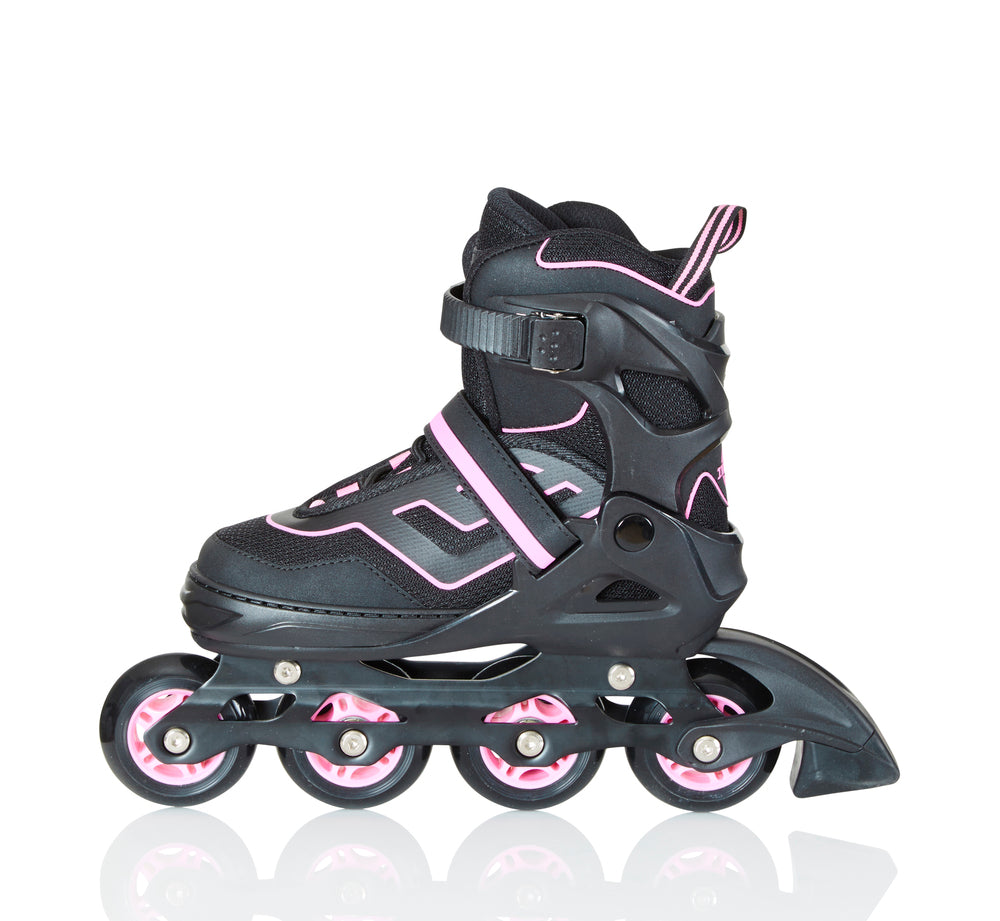 Inferno inliner rulleskøjte pink justerbar 35-38