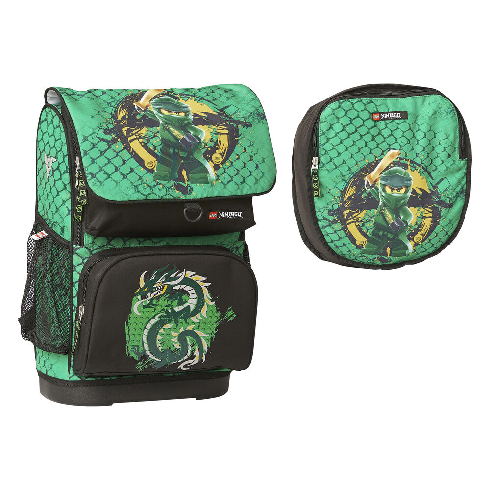 Skoletaske LEGO® Optimo 24L Ninjago green m/gympose