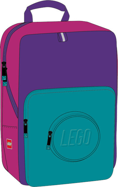 Skoletaske LEGO® Madsen pink/purple