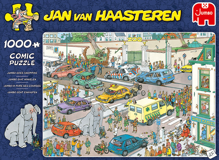 Puslespil jumbo goes shopping 1000 brikker