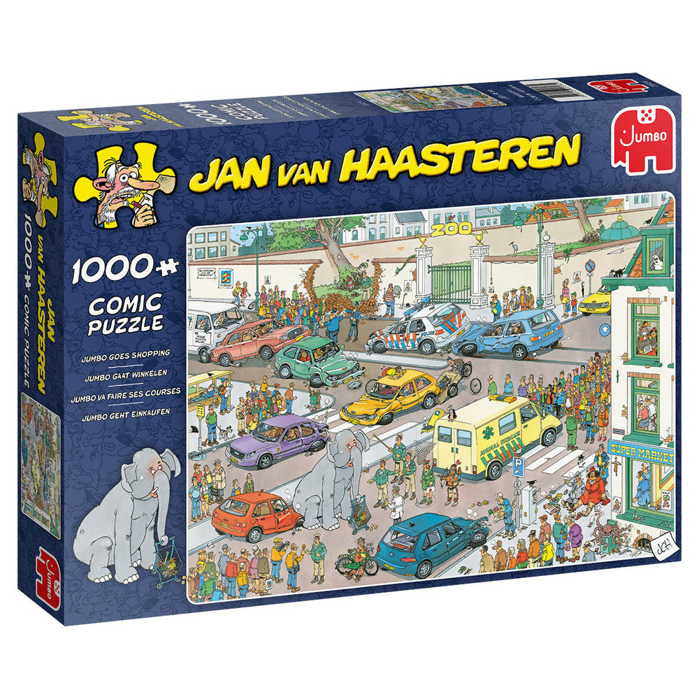Puslespil jumbo goes shopping 1000 brikker