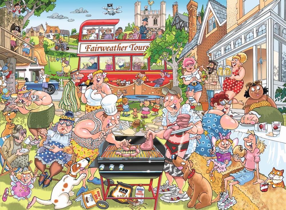 Puslespil a typical british bbq 1000 brikker