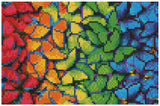 Diamond Art lærred sommerfugle farvede 30 x 20 cm