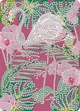 Diamond Art flamingo 13 x 18 cm