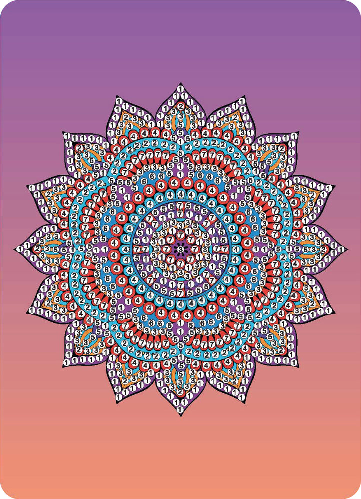 Diamond Art mandala 13 x 18 cm