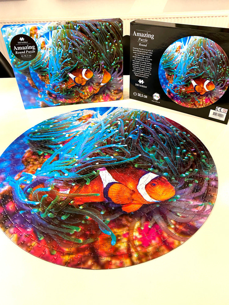 Puslespil Amazing round 500 brikker Fish