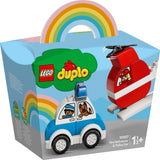 10957 LEGO DUPLO Brandslukningshelikopter Og Politibil