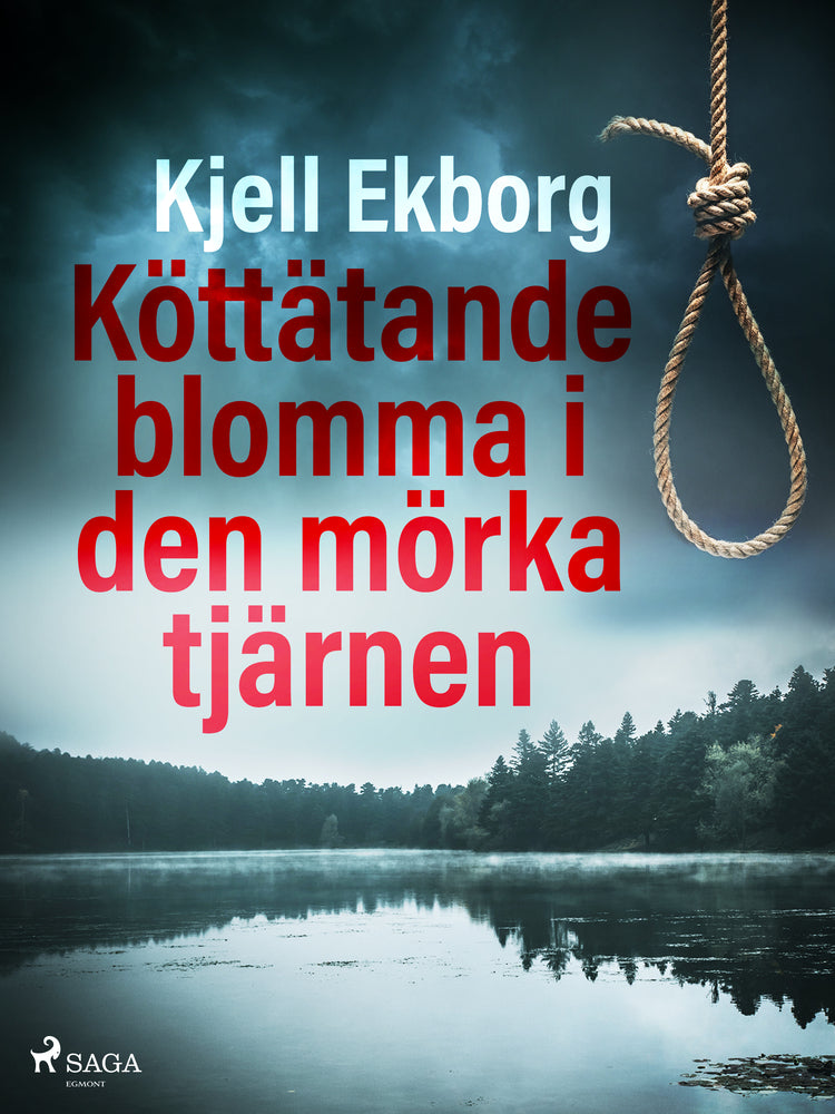Köttätande blomma i den mörka tjärnen