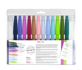 PENTEL FIBERPEN Brush Sign SES15C sæt m/12 ass Farver