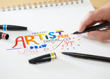 PENTEL PEN Sign ARTIST SESF30C sæt m/4 ass farver