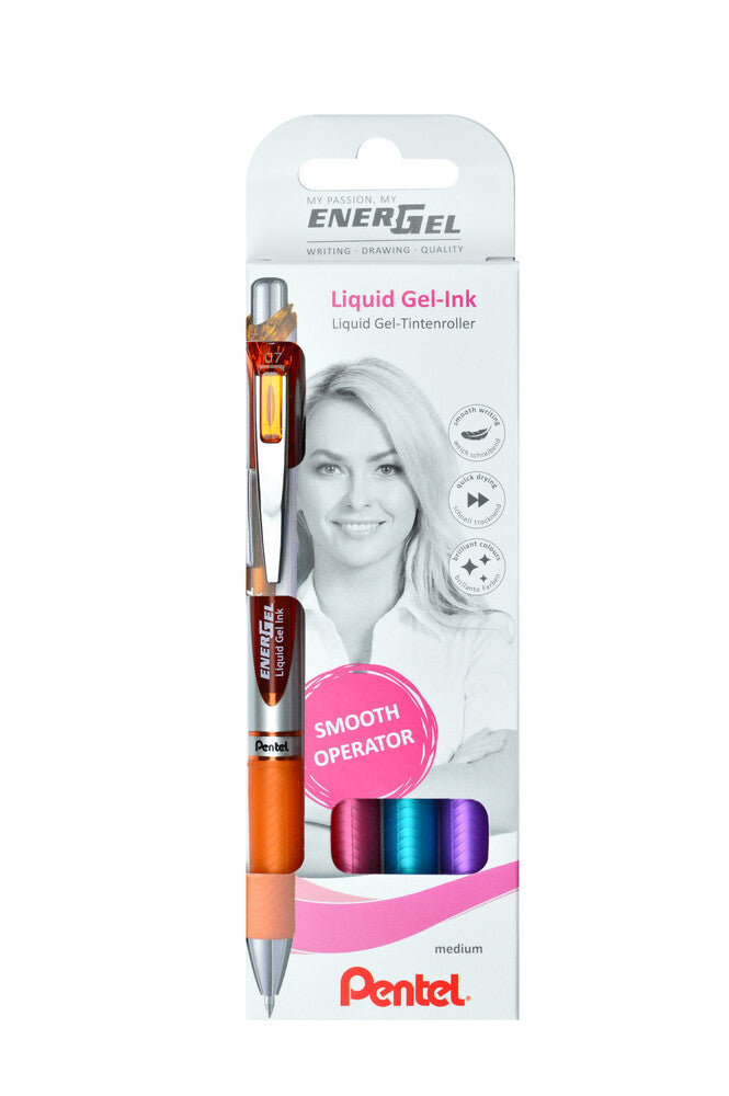Roller Pentel BL77-4COL Energel sæt M/4 FARVER