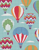 Diamond Art lærred luftballoner 40 x 50 cm